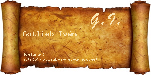 Gotlieb Iván névjegykártya